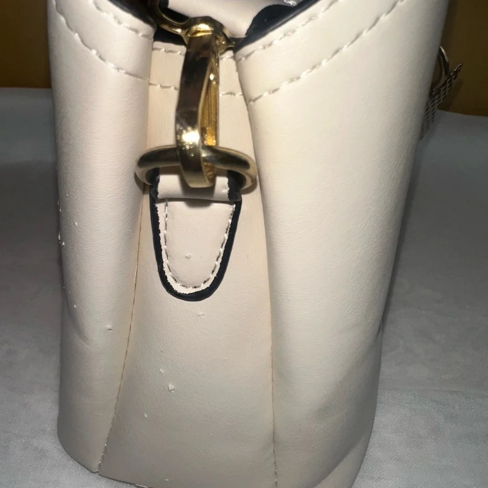 Chic Cream Butterfly Crossbody Bag